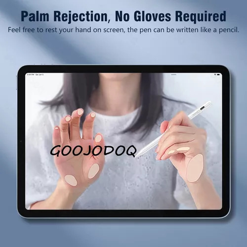 Caneta Pencil Goojodoq Para iPad Palm Rejection 1.0mm Branca