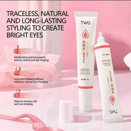 X2 Uds Crema Adhesiva Transparente Modela Párpados Caídos