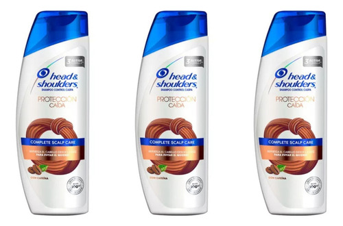Head & Shoulders Shampoo Proteccion Caida C/ Cafe 180ml X3u