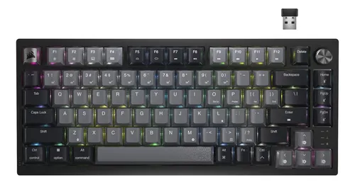 Teclado Mecanico Corsair K65 Plus Wireless 75% Cherry Mx Red Rgb Icue Color Negro