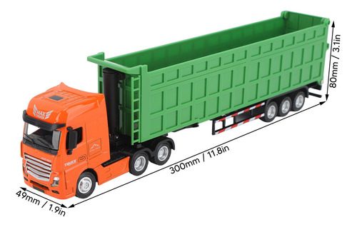 Modelo 1:50 Truck Scale Diecast Toy Static Car Dump Para Cri
