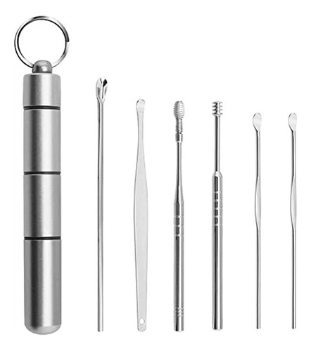 Juego Limpieza De Oidos Cureta Removedor Cerumen Extractor