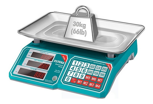 Pesa Balanza Bascula Digital 30kg Total Tesa3301