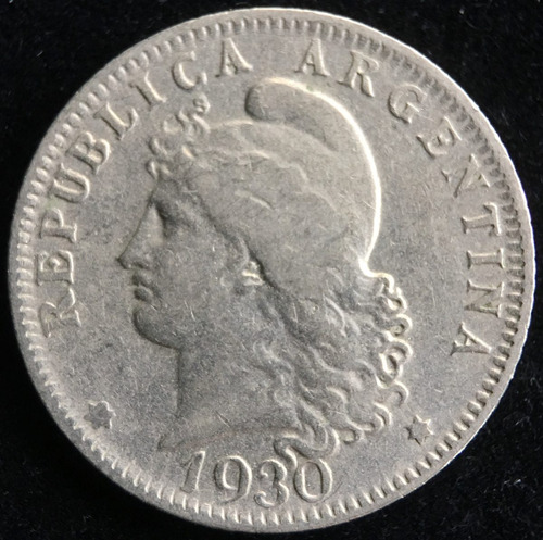 Argentina, 20 Centavos, 1930. Cj#80. Mb-