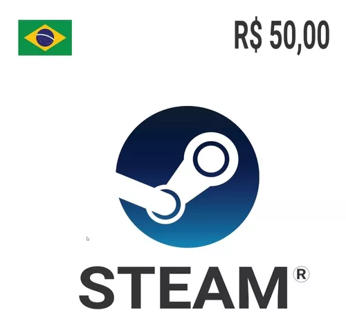 Gift Card STEAM: 50 Reais em créditos - Cartão Presente Digital