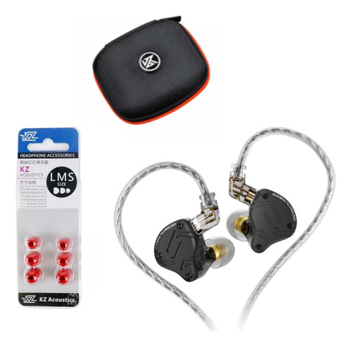 Audífonos Kz Zs10 Pro X No Mic + Estuche Tela + Redtips