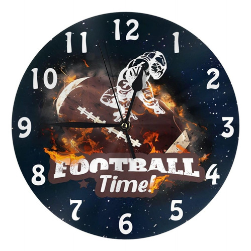 Osam Space Reloj De Pared De Futbol Americano, Reloj De Pare