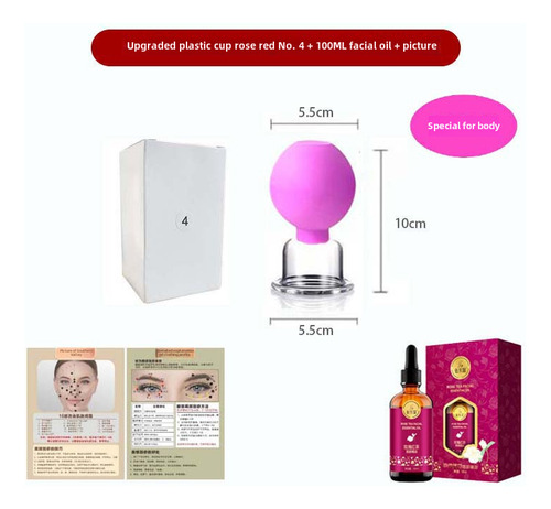 Vaso De Plástico Mejorado, Rojo Rosa Número 4, Más 100 Ml, E
