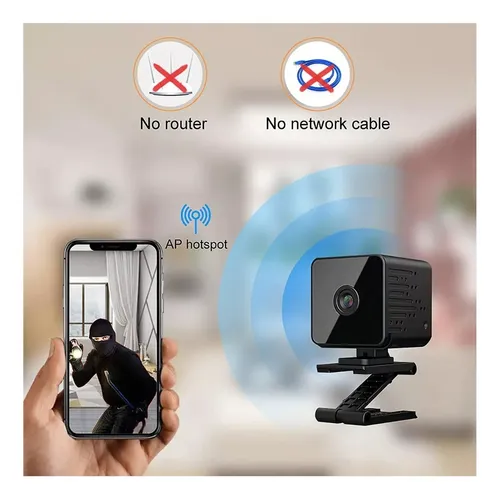 Camara Mini Espia Wifi Alexa Google Home Vision Nocturna Vq9
