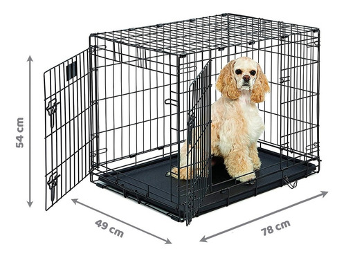 Imagen 2 de 8 de Jaula Canil Kong Para Mascotas 30 - Doble Puerta