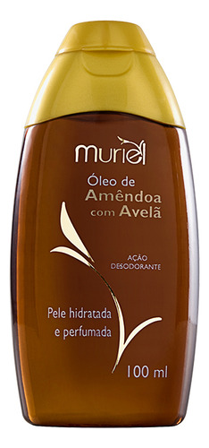 Kit Com 6 Unidades Óleo Corporal De Amêndoas 100ml Muriel