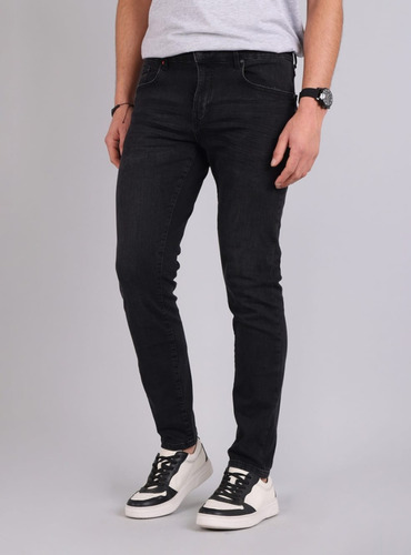 Pantalon Jeans Skinny Fit Negro