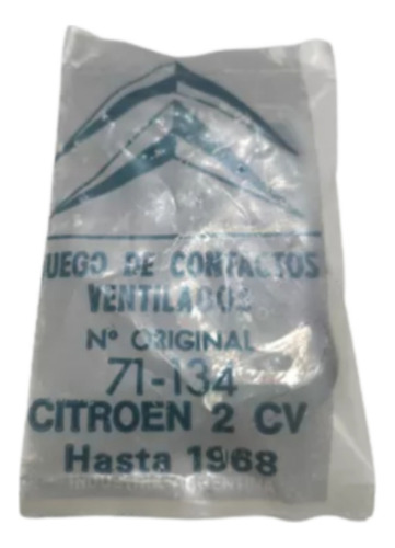 Juego Platino Citroen 2cv Hasta 1968 Originales 