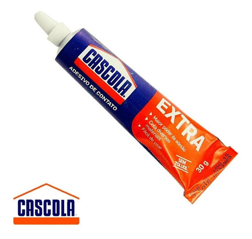 Imagem 2 de 3 de Cola De Contato Extra Sem Toluol Cascola Bisnaga 30g Henkel