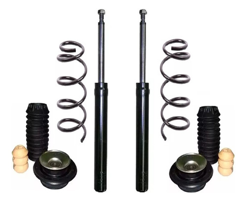 Kit Amortiguadores Espirales, Fuelle + Tope, Cazoleta Vw Gol