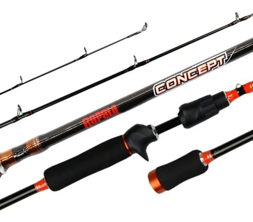 Vara De Pesca Carretilha Rapala Concept 5.8 H 1,73m 17-25 Lb