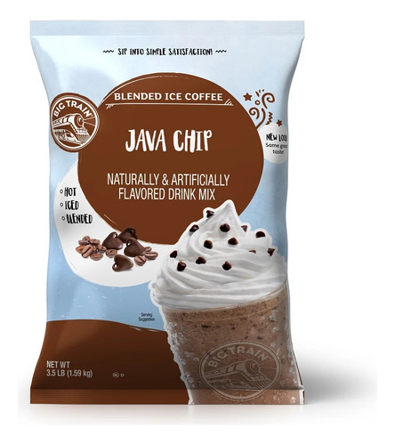 Polvo Big Train Sabor Java Chip - 1.59 Kg