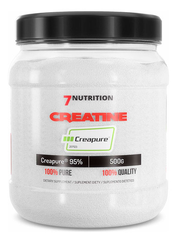 Creatina Monohidratada Creapure® 500g Sin Sabor / 7nutrition