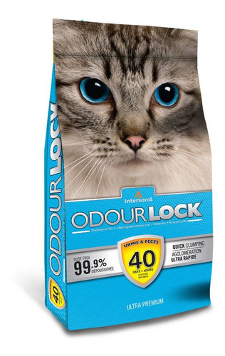 Imagen 2 de 4 de Arena Gato Aglomerante Odour Lock 12kg Lavanda Con Regalo