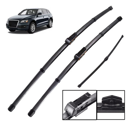 Set Plumillas X3 Limpiaparabrisas Audi Q5  2008-2017