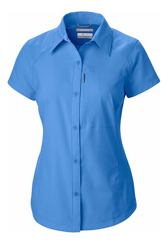 Camisa Columbia Silver Ridge Mangas Cortas Mujer (harbor_blu