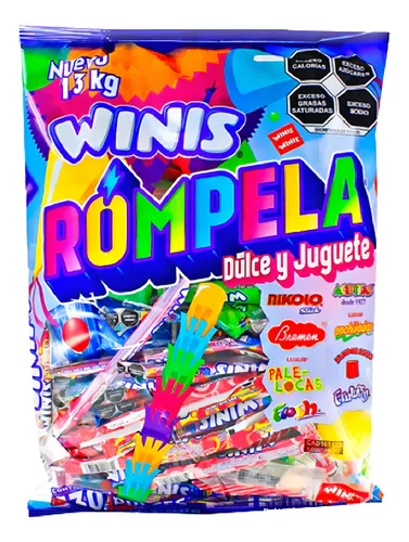 comprar Winis Rompela Dulces Y Juguetes 1.3kg 130 Dulces Para Piñata