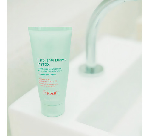 Exfoliante Dermo Detox Vegano Bioart Arcilla Verde Copaíba