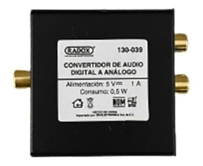 Convertidor De Audio Digital A Análogo Radox