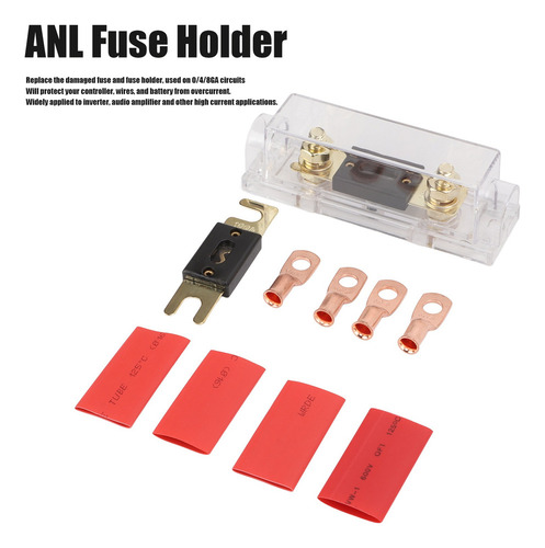 Portafusibles Anl 100/300a En Línea, Juego De Terminales De