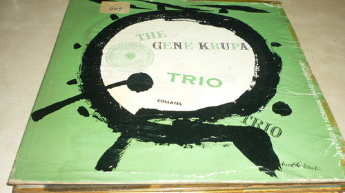 The Gene Krupa Trio Vinilo 10 'americano Vg Tapa Maso