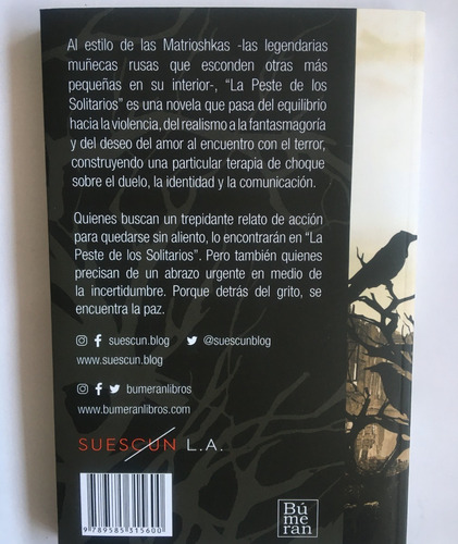 Imagen 2 de 3 de La Peste De Los Solitarios De Luis A. Suescún - Autografiado