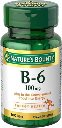 Suplemento De Vitamina B6 De Nature&#39;s Bounty, Soporta E.