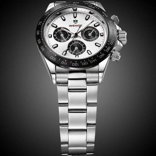 Relógio Masculino Weide Prata Wh3309-2c
