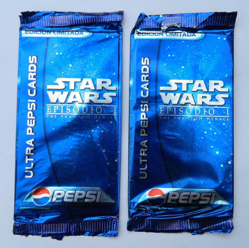 50 Sobres Ultra Pepsi Cards Star Wars Episodio 1 Pepsicards