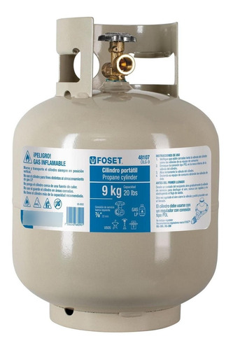 Cilindro Portátil Para Gas Lp, 9kg, Foset 48107