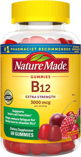 Vitamina B12 3000 Mcg Nature Made 60 Gomitas