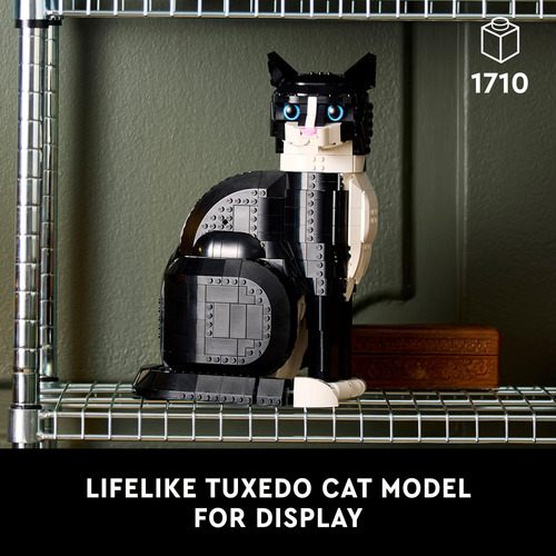 Set De Construcción Lego Ideas Tuxedo Cat 21349 Para Adultos