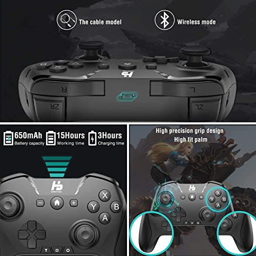 Paquete De Controladores De Juegos Inalámbricos Happydo: Erg