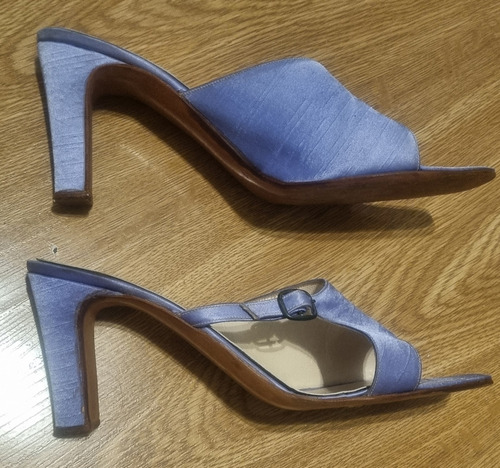 Zapato Ricky Sarkany Marron / Lila Taco Alto T 38 Sandalia Lila 38 (Usado)