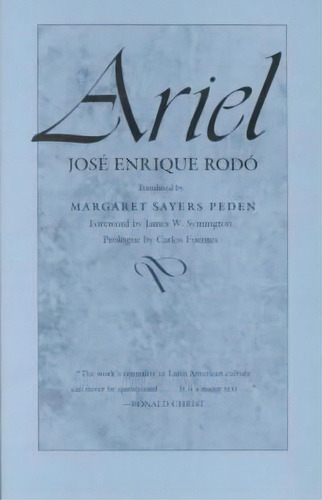 Ariel, De Jose Enrique Rodo. Editorial University Texas Press, Tapa Blanda En Inglés