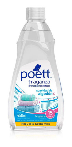 Poett Perfume Ropa Fraganza Suavidad Algodon Repuesto X450ml | MercadoLibre