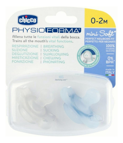 Chicco Physioforma Chupete De Silicona 0-2 Meses, Apoyan La