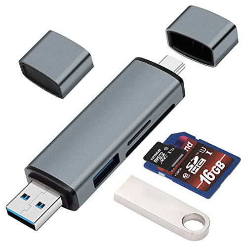 Lector De Tarjetas Sd Usb-c Borlterclamp 5 En 1