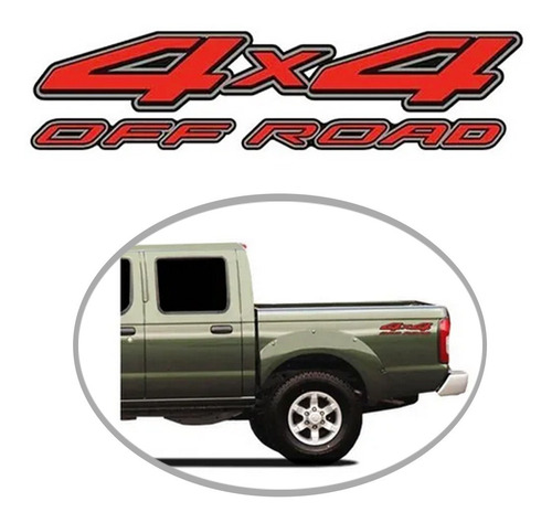Adesivo 4x4 Off Road Frontier- Nissan Frontier Lateral