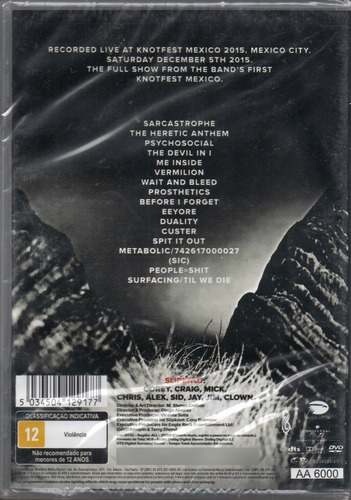 Dvd Slipknot Day Of The Gusano Live In México (lacrado)