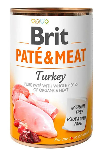 Brit Pate & Meat Perro Turkey 400g