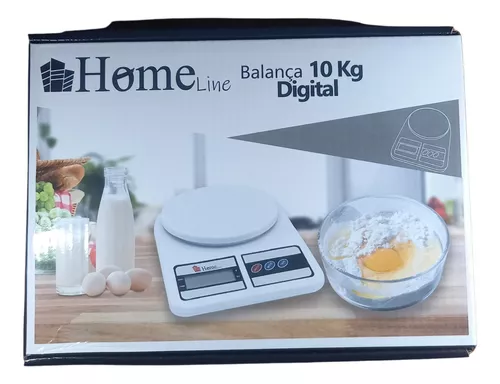 Balança Digital De Precisão Cozinha 10kg Nutrição E Dieta Capacidade máxima  10 kg Cor Branca