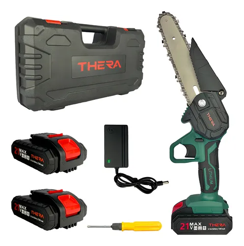 comprar Mini Moto Serra Elétrica 6 Polegadas Thera CS61200 1200W Com Duas Baterias 1500 mah e maleta Bivolt