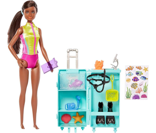 Barbie Profesiones Set De Juego Barbie Bióloga Marina