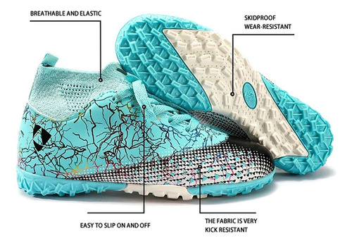Tf/zapatillas De Fútbol Para Niños Con Uñas Rotas/antidesliz